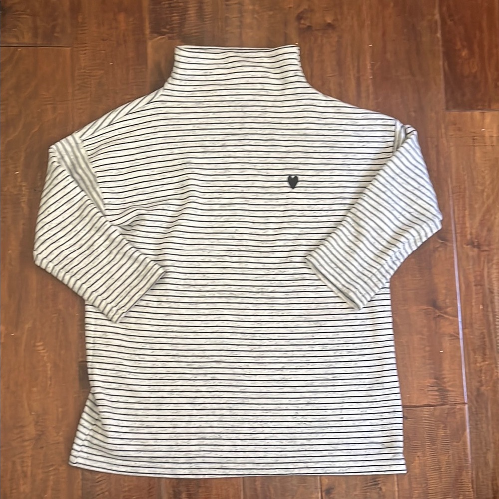 Striped Turtleneck Sweater